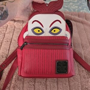 Disney Red and White Backpack with Character Face